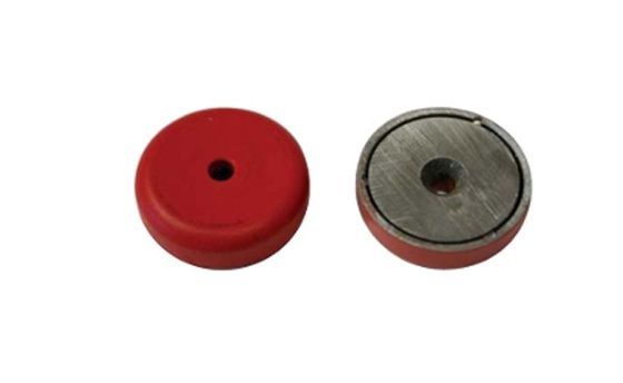 Plochý magnet AlNiCo (červený)
